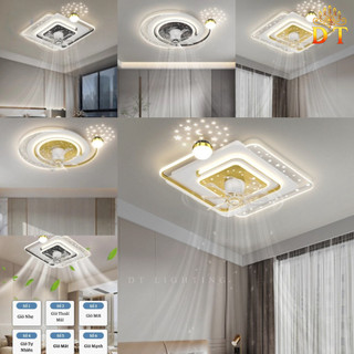 Quạt đèn ốp trần 3D chuyên trần thấp: Sự lựa chọn hàng đầu cho phòng khách và phòng ngủ phong cách hiện đại NDT87