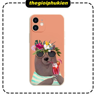 Ốp lưng cạnh vuông bảo vệ camera gấu điệu đà for iphone 6/8/7/plus/x/xr/xsmax/11/12/13/14/15/16 pro max - e6347