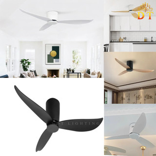 Quạt trần đèn phòng khách 3 cánh - KDT41205 - Điều khiển từ xa 6 tốc độ, đèn LED 18W, thiết kế gọn nhẹ, dễ dàng lắp đặt
