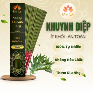 HỘP 50 - 100 NÉN NHANG KHUYNH DIỆP 30CM - 40CM | NHANG SẠCH ÍT KHÓI THƠM NHẸ DỊU