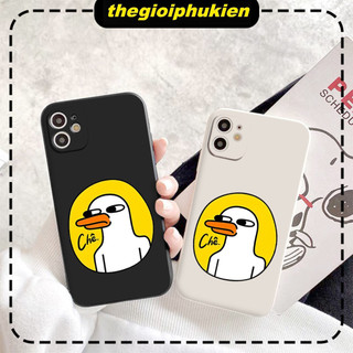 Ốp lưng iphone cạnh vuông bảo vệ camera Vịt chê dành cho ip 6 đến 16promax - e6913