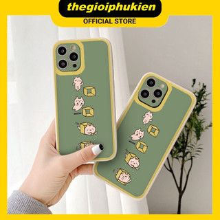 Ốp iphone - Ốp lưng iphone cạnh vuông mèo tinh nghịch dành cho ip 6 đến 16promax - ng296