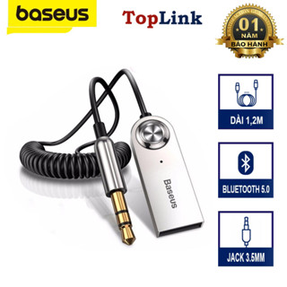 Baseus USB Bluetooth Adapter Dongle CABA01 Đối Với Xe 3.5mm Jack Aux Bluetooth 5.0 4.2 4.0 Receiver Loa Âm Thanh Âm Nhạc