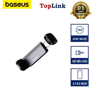  Giá Đỡ Điện Thoại Ô Tô Kẹp Điện Thoại Gắn Cửa Gió Baseus SUGP Nhỏ Gọn Xoay 360 Độ Phù Hợp Điện Thoại 4.7-6.5 Inch 