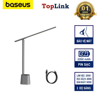 Đèn Học Để Bàn Chống Cận Gấp Gọn Baseus Cảm Ứng Tích Điện Pin 2200mah Sử Dụng Tối Đa 13h- TopLink