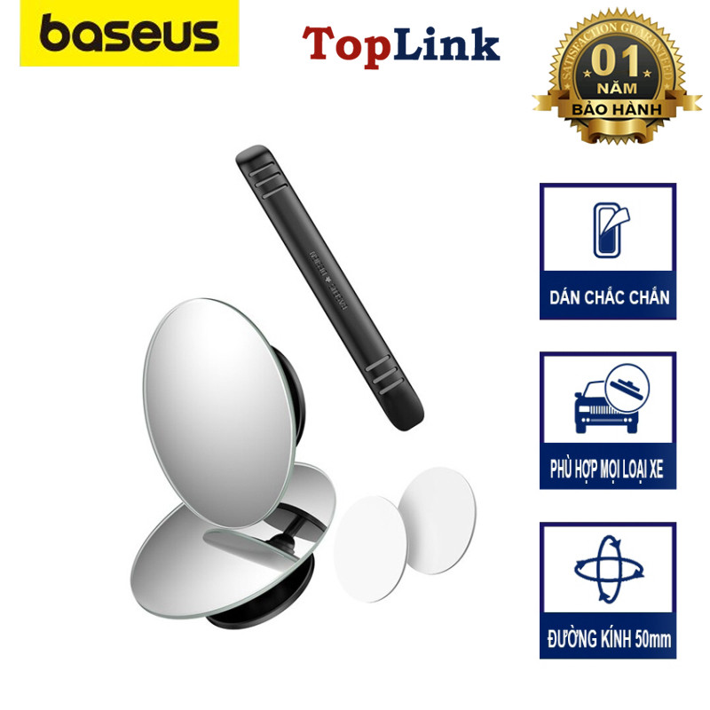 Gương Cầu Lồi Ô Tô  Xe Hơi Baseus Bộ 2 Gương Chiếu Hậu Chống Điểm Mù Cho Xe - TopLink