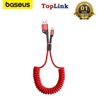  Cáp Sạc Dây Xoắn Baseus Đàn Hồi Fish Eye Spring Data Dùng Cho IP-TopLink 