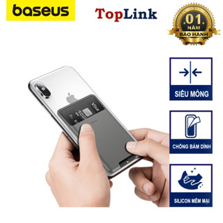  Ví Đựng Thẻ Gắn Lưng Điện Thoại Baseus Case Đựng Thẻ Siêu Mỏng Gắn Lưng Điện Thoại Silicon 3M - TopLink 