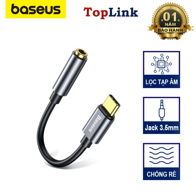 Cáp Âm Thanh Type-C To Jack AUX 3.5 Mm Baseus L54  - Toplink