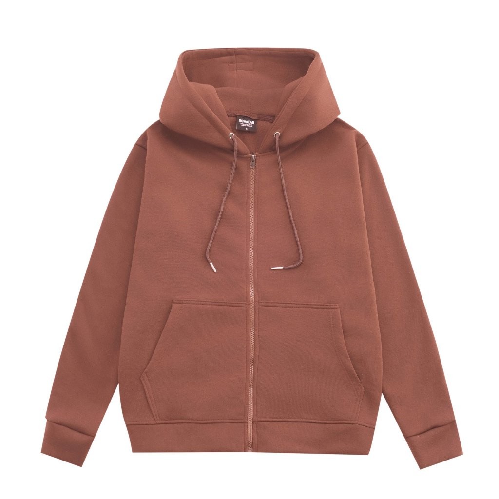 Áo khoác Hoodie Zip Nowwear Local Brand Unisex " LOGO TAG" HDZ01 chất Nỉ Bông form rộng mũ 2 lớp | BigBuy360 - bigbuy360.vn