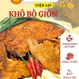 Khô Bò Nguyên Miếng Cao Cấp 1KG, Khô Bò Mềm - Khô Bò Giòn nguyên miếng loại 1 - KBNM