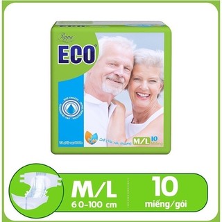 Tã dán người lớn Eco siêu thấm M/L 10 miếng