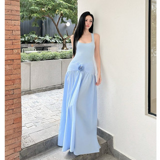 H2STORE - ĐẦM DÀI XẾP LI ĐÍNH HOA NỮ TÍNH - B05759