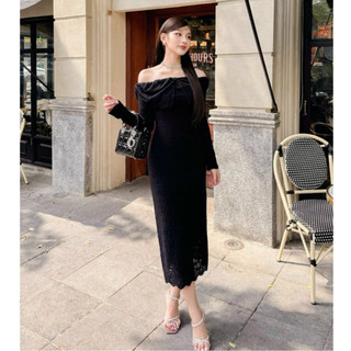 H2STORE - ĐẦM DÀI ÔM DÁNG TRỄ VAI THANH LỊCH - C05259