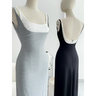 H2STORE - ĐẦM 2 DÂY PHỐI MÀU - B05574