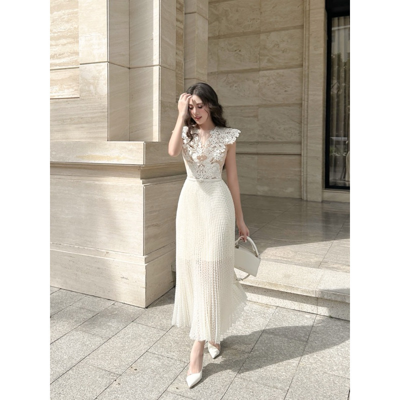 H2STORE - ĐẦM REN DÀI   -    J05082