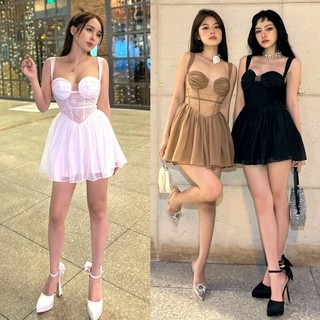 H2STORE - ĐẦM REN 2 DÂY  -   QA03006