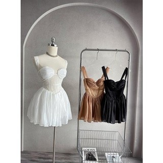 H2STORE - ĐẦM REN 2 DÂY  -   QA03006