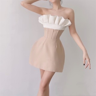 H2STORE - ĐẦM PHỐI XẾP LY NGỰC - QA03110