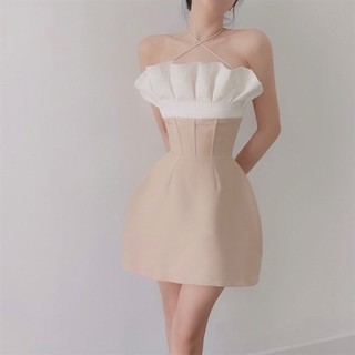 H2STORE - ĐẦM PHỐI XẾP LY NGỰC - QA03110