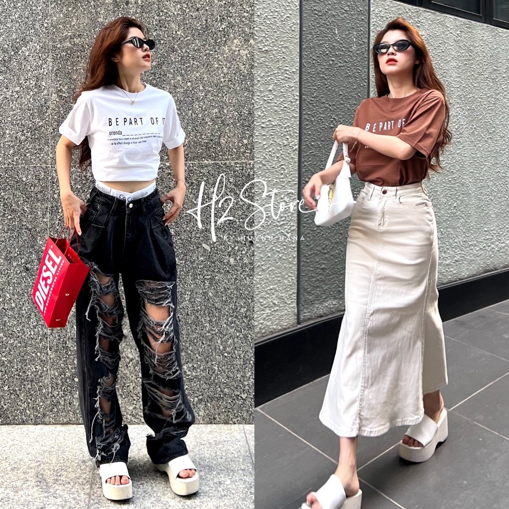 H2STORE - ÁO  THUN  CHỮ  -  QA03556