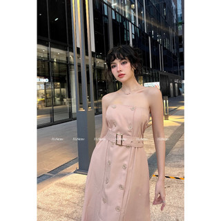 H2STORE - ĐẦM DÀI CÚP NÚT - QA03867