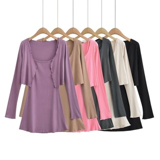 H2STORE - ĐẦM 2 DÂY + ÁO KHOÁC - QA04267