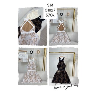 H2STORE - ĐẦM REN YẾM HỞ LƯNG - QA01827