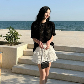 H2STORE - CHÂN VÁY NGẮN REN TẦNG TRẺ TRUNG - H05608