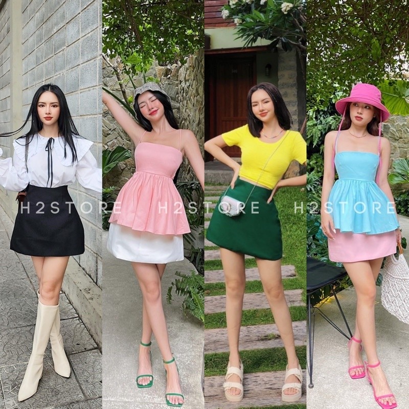 H2STORE - CHÂN VÁY DÁNG CHỮ A BASIC - QA1100966