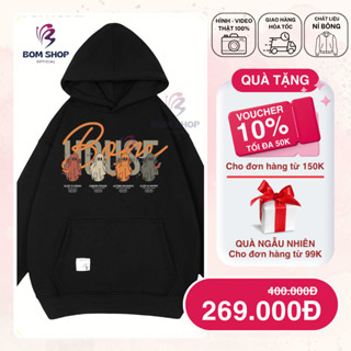 Áo Hoodie GHOST Nam Nữ Form Rộng Ulzzang Unisex