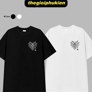 Áo phông nam nữ unisex form vừa spiderweb heart, áo thun tay ngắn cổ tròn cotton mềm mát - ta/tb2024