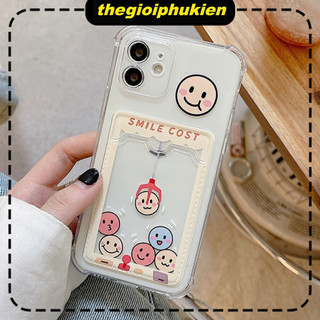Ốp lưng iphone trong túi đựng thẻ ảnh smile cost 7/7plus/8/8plus/xs/11/12/13/14/15/pro/max/plus/promax - ct2015