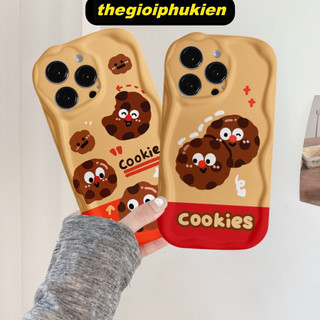 Ốp lưng iphone cạnh sóng nổi Bánh Cookies 6s/6splus/7/7plus/8/8plus/x/11/12/13/14/max/promax sk32