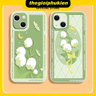 Ốp iphone - Ốp lưng iphone cạnh vuông viền camera Hoa lily dành cho ip 6 đến 16promax - ng075