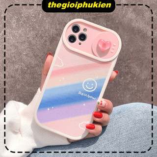 Ốp lưng iphone nắp trượt che camera Cầu vồng trái tim dành cho ip 6/7/8/plus/x/xr/xs/11/12/13/14/pro max - xx2071
