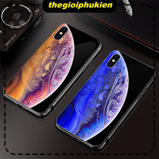 Ốp lưng iphone mặt kính Hành tinh sắc màu dành cho ip 6/7/8/plus/x/xr/xs/11/12/13/14/pro max - k502