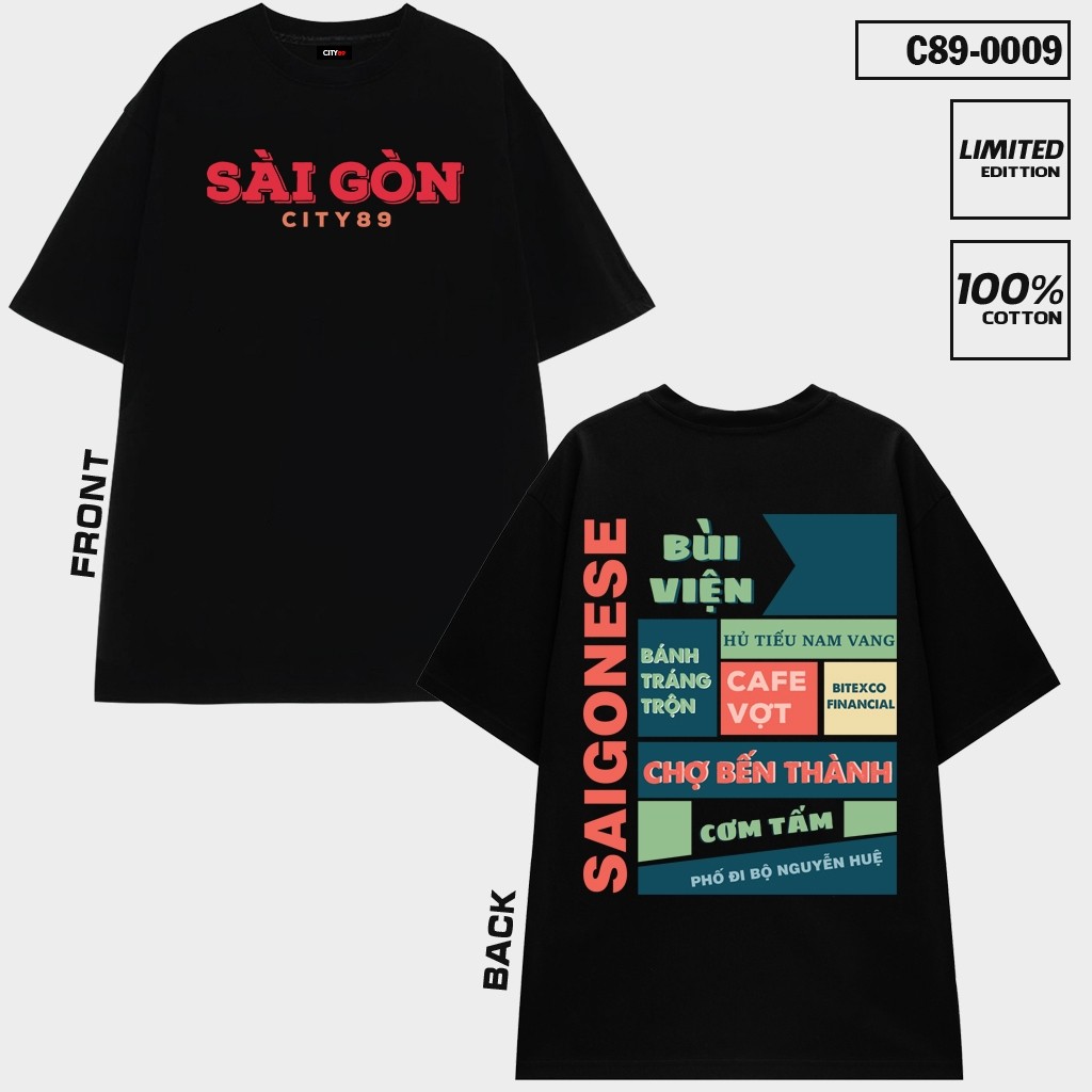 Áo Thun SAIGONESE - Áo tỉnh thành đẹp Local Brand CITY89