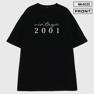 Áo Thun In Năm Sinh 2001 Màu Đen Trắng Local Brand CITY89
