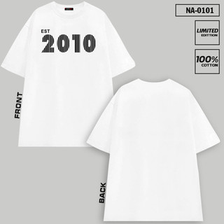 Áo Thun In Năm Sinh 2010 Form Unisex Màu Đen Trắng - CITY89 Local Brand
