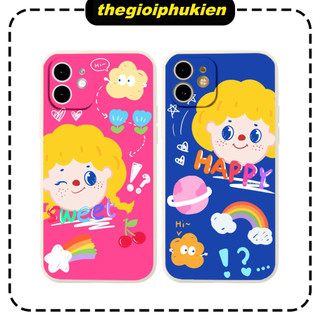 Ốp Điện Thoại Nhựa Dẻo cặp đôi màu sắc Cho iPhone 11/12/13 Promax 6/7/8 Plus/ X / XR / Xs Max - e7288