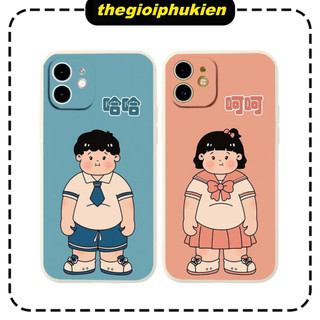 Ốp lưng cạnh vuông bảo vệ camera cặp đôi học sinh dành cho iphone 6/8/7/plus/x/xr/xsmax/11/12/13/14 pro max - e7167