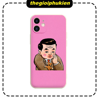 Ốp lưng iphone cạnh vuông bảo vệ camera Mr.Bin chế dành cho ip 6 đến 14promax - e6635