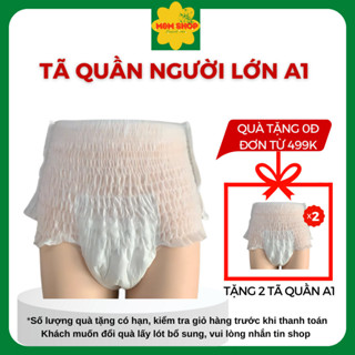[Dùng thử] 1 Miếng Tã quần người lớn A1 size M/L/XL siêu thấm hút, chống tràn, siêu tiết kiệm