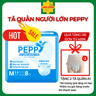 Tã Quần Người Lớn Peppy 1 Gói Dùng Thử Tiện Lợi – Chính Hãng, Chống Tràn, Mềm Mại Size M8, L7, XL7