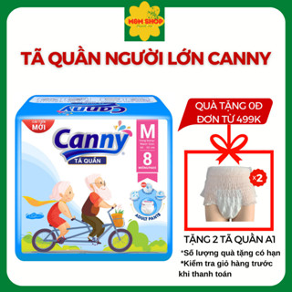 [Tặng quà ĐH189k] Tã quần người lớn Canny size M8, L7, XL7 miếng siêu mềm, siêu thấm hút