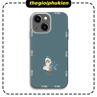 Ốp điện thoại Mèo Cá Mập Cute cho Iphone 13 promax 13 13pro 7 plus 8 plus 11 promax 11 X XS Max 12 pro Max - ng947