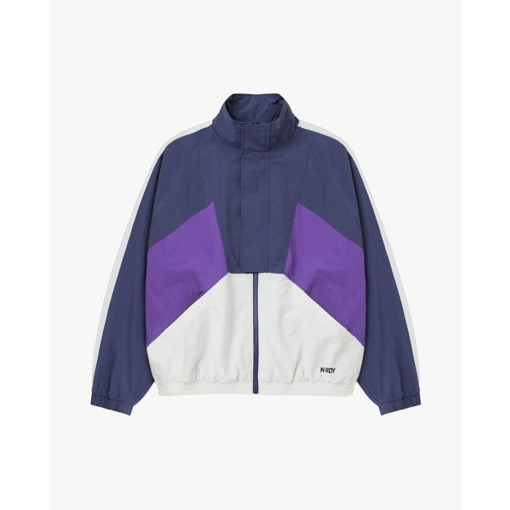 NERDY - Áo khoác thể thao unisex phom rộng Sporty Color Block