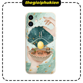 Ốp lưng cạnh vuông bảo vệ camera tranh phong cảnh for iphone 6/8/7/plus/x/xr/xsmax/11/12/13/14 pro max - e6613