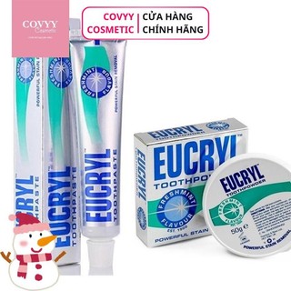 Kem Đánh Răng Và Bột Làm Trắng Răng Eucryl Toothpowder